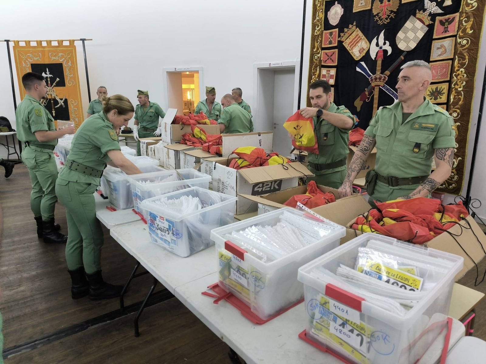 Comienza el reparto de dorsales para la X edición de la Cuna de la Legión