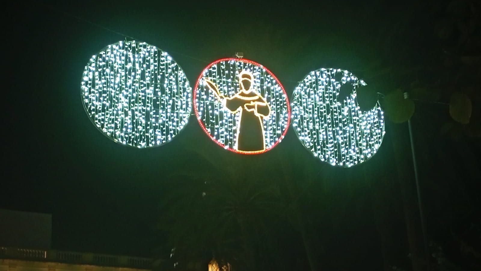 Iluminación en honor de San Daniel