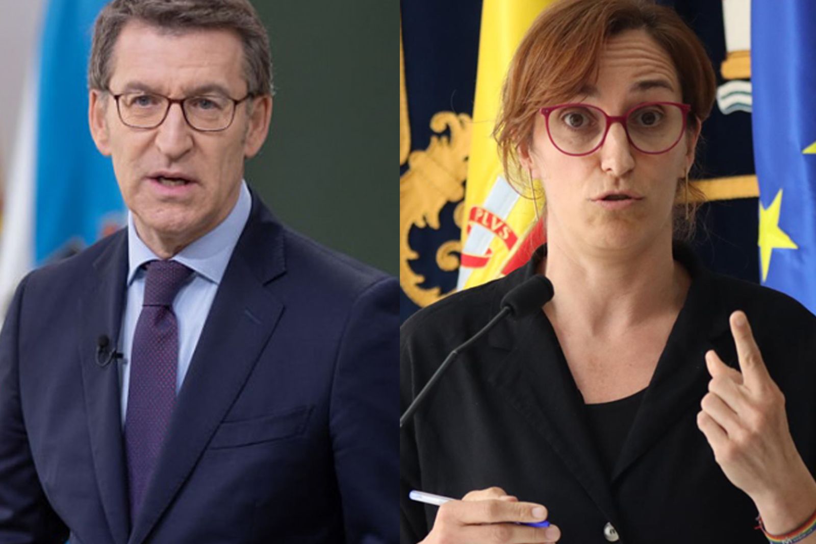 Alberto Núñez Feijóo y Mónica García