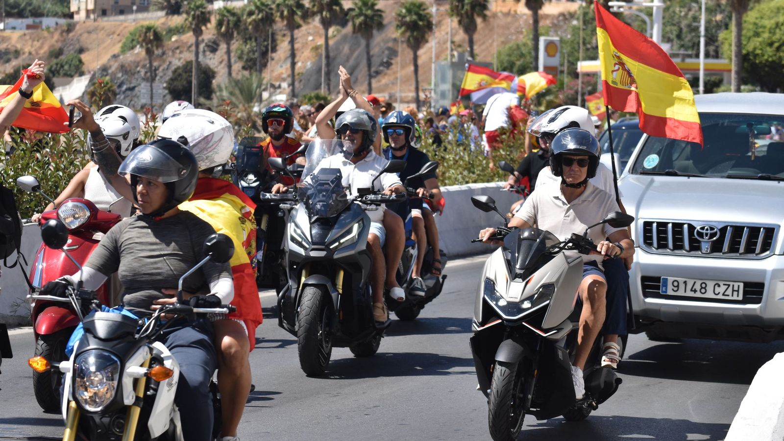 Concentración motera en solidaridad a Ceuta