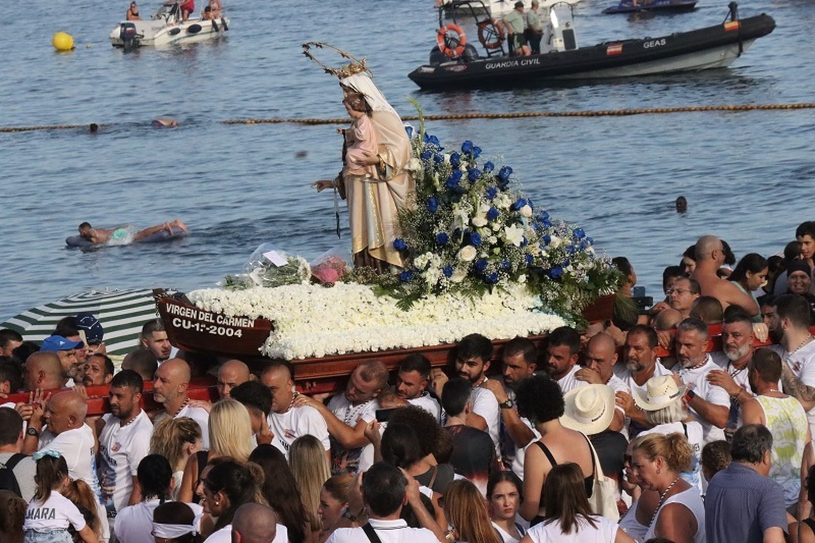 Procesión de la Virgen del Carmen/FOTO EL PUEBLO