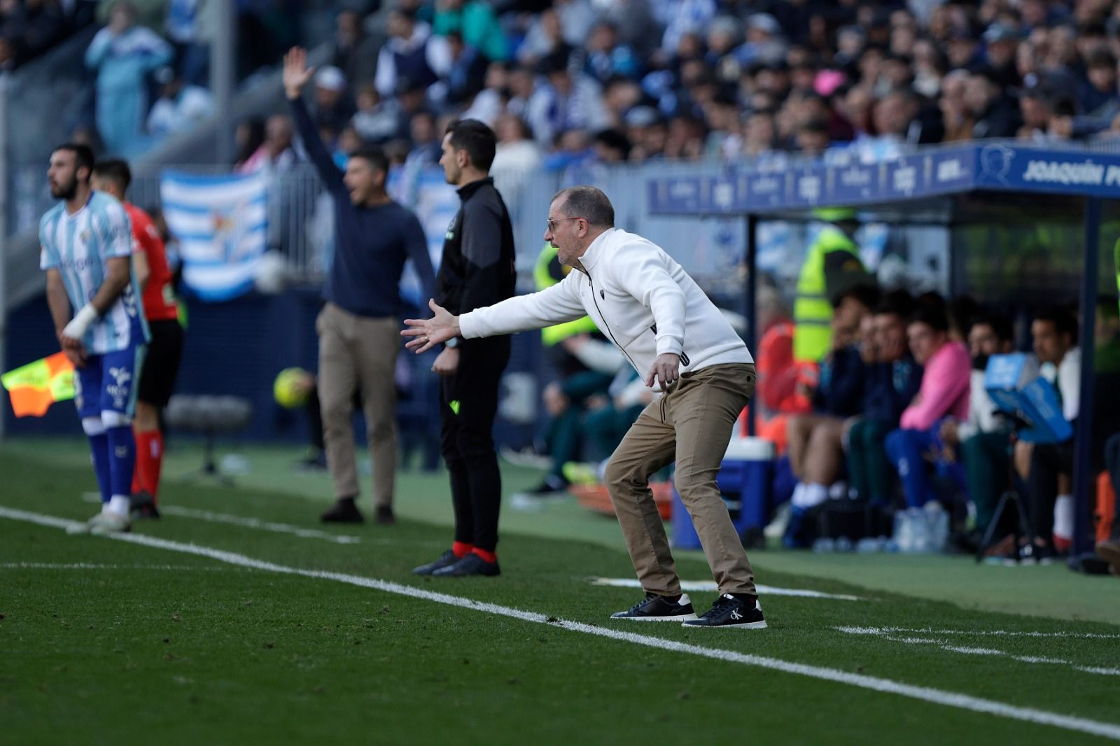 José Juan Romero, durante el encuentro disputado en el Estadio de La Rosaleda de la AD Ceuta frente al Málaga CF y donde el equipo caballa perdió (2-1)
