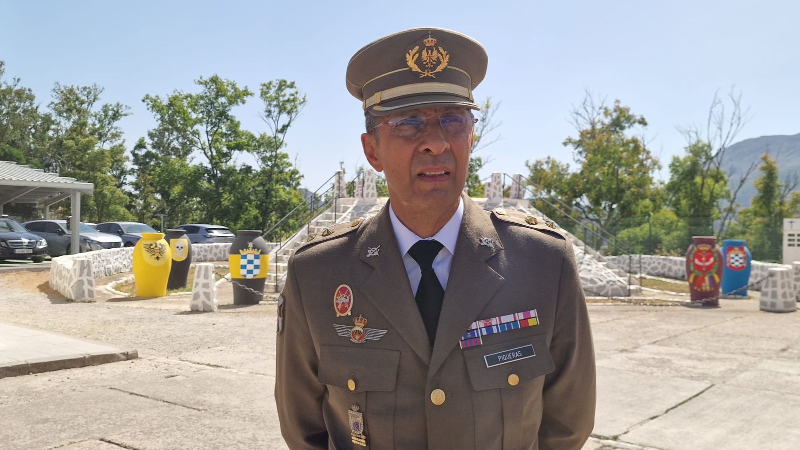 El teniente coronel Jesús Piqueras este miércoles