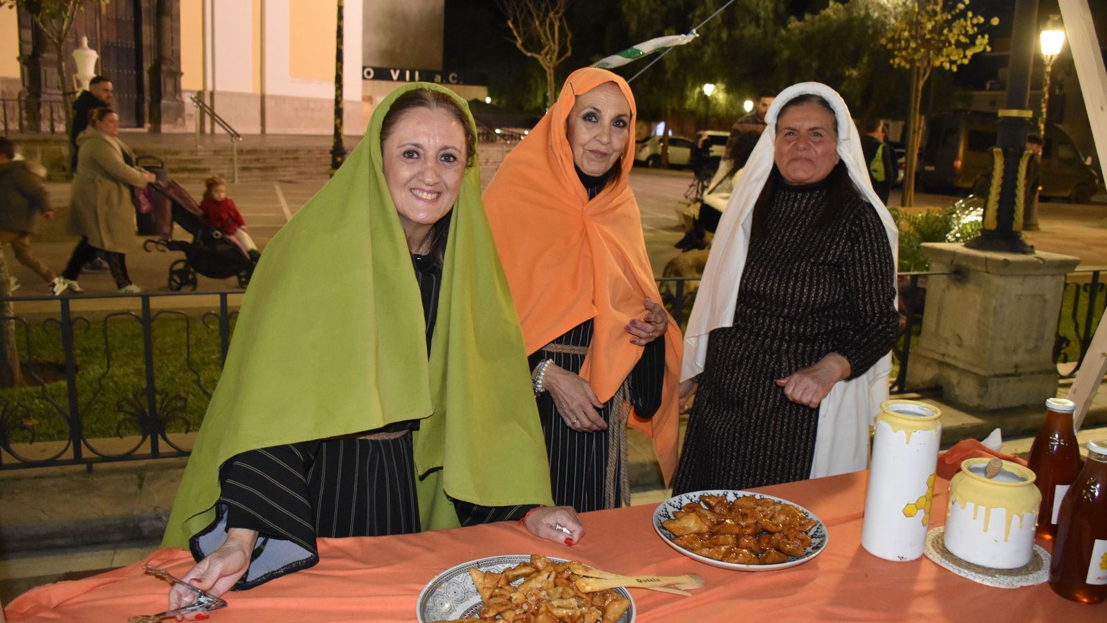 La plaza de África se transforma en Belén en una tarde mágica en pleno corazón de Ceuta