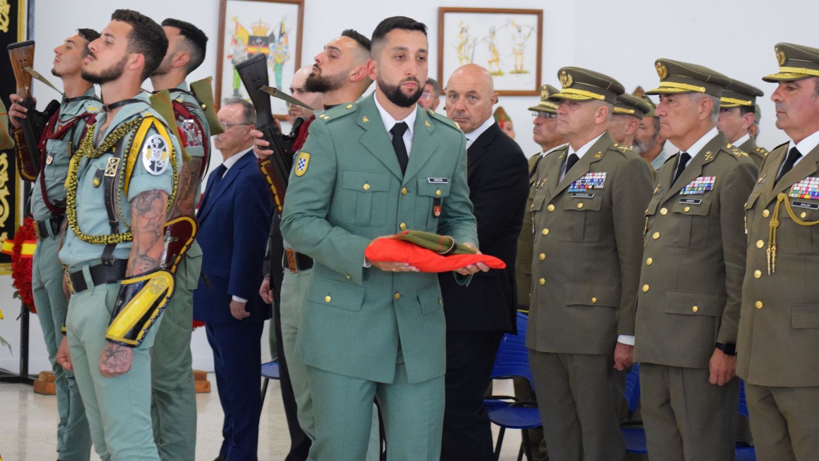 García Aldave da su último adiós al Caballero Legionario, Kevin Parra Mejías