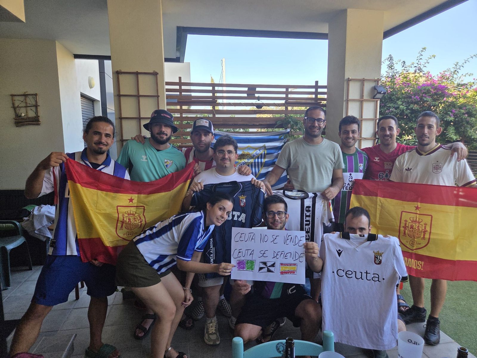 Apoyo del fútbol español a la Ciudad Autónoma