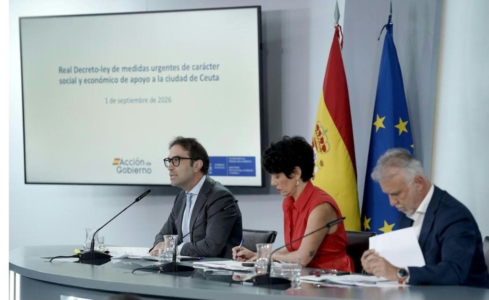 Rueda de prensa tras el Consejo de Ministros de este martes