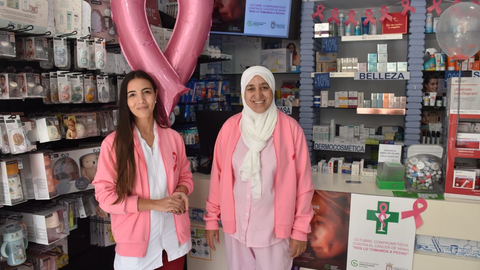 Ornella Polidori y Fatima Chaib, farmacéuticas del Príncipe Felipe. Ornella Polidori y Fatima Chaib, farmacéuticas del Príncipe Felipe.