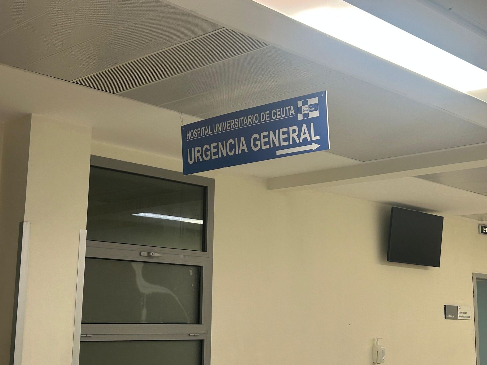 Interior del servicio de Urgencias del HUCE