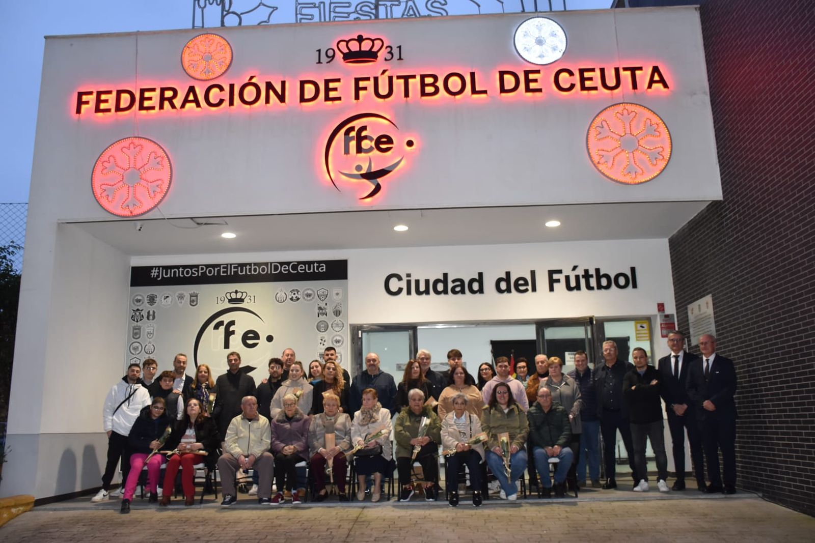 Familia de los homenajeados