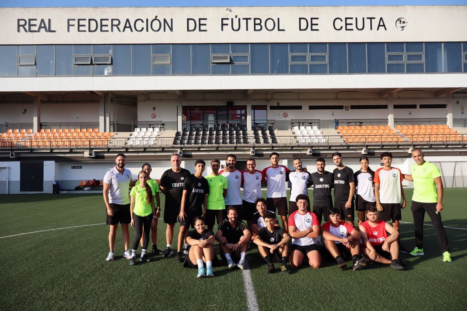 Entrenamientos de los árbitros ceutíes