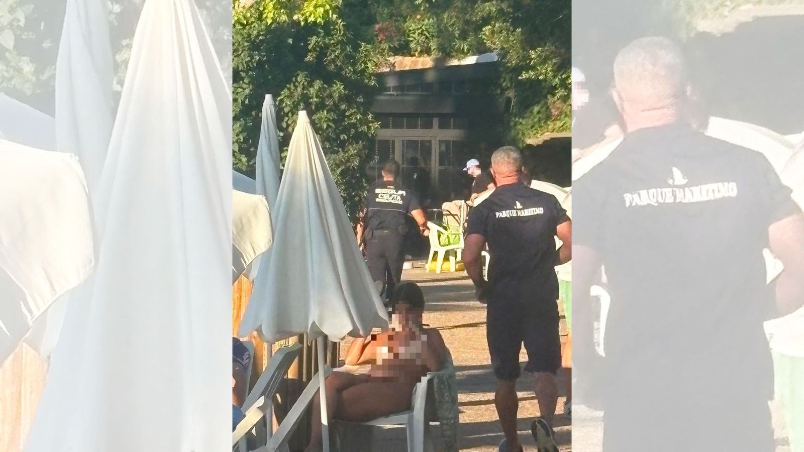 Actuación de la Policía Local y los trabajadores del Parque este miércoles tras los incidentes