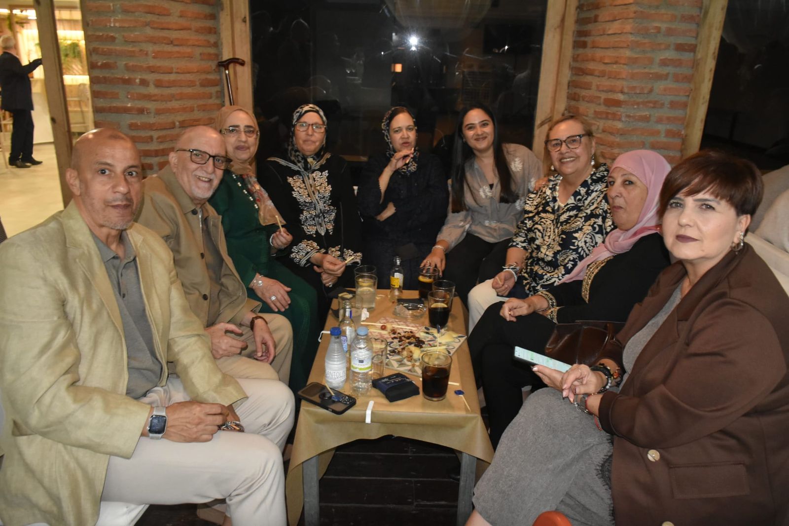 El fin de fiesta en el restaurante El Cielo de la Medalla de Oro concedida a Luhay Hamido