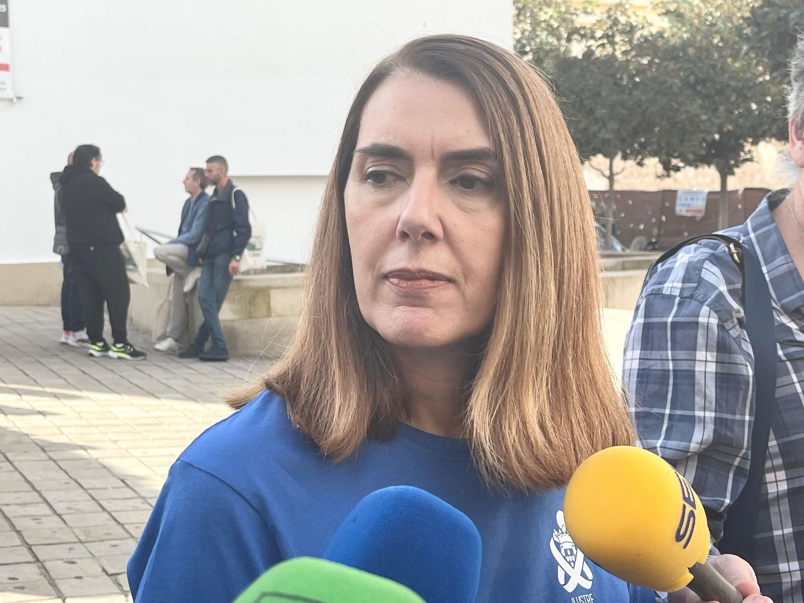 La presidenta del Colegio de Enfermería de Ceuta, Rosa Fuentes, este miércoles en unas jornadas de sensibilización