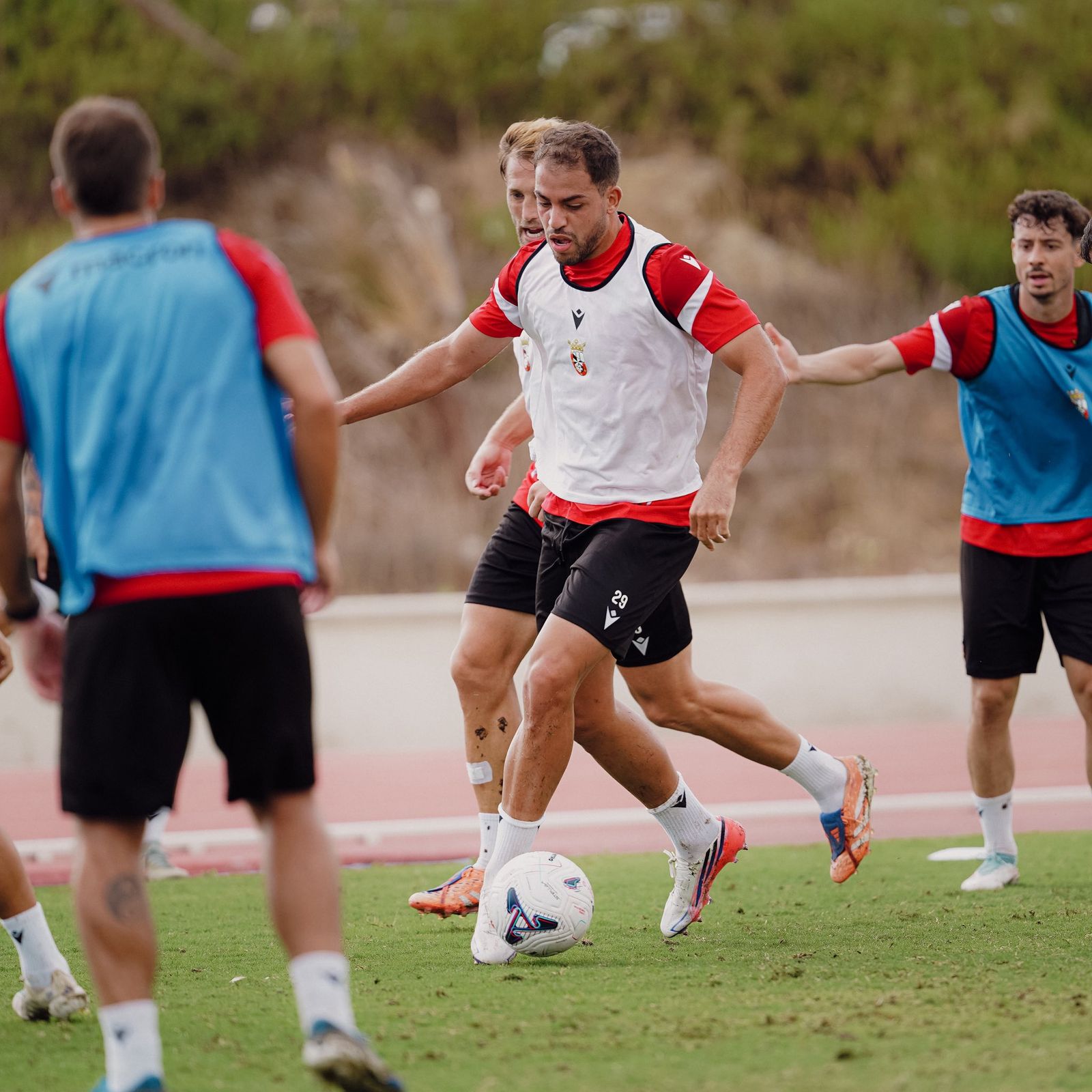 Imágenes del último entrenamiento del equipo
