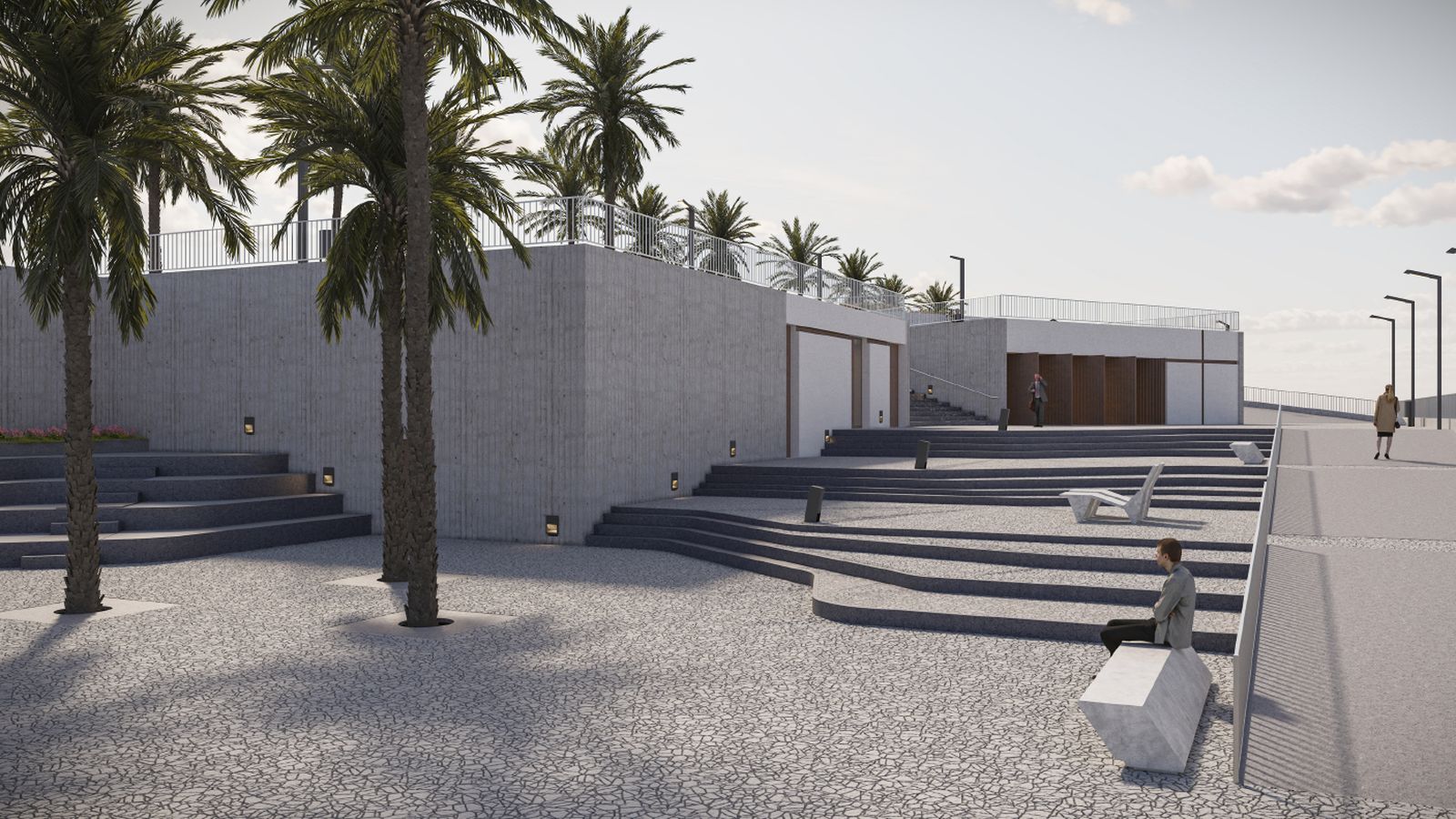 Infografía del proyecto que incluye la nueva capilla del Carmen de la Almadraba