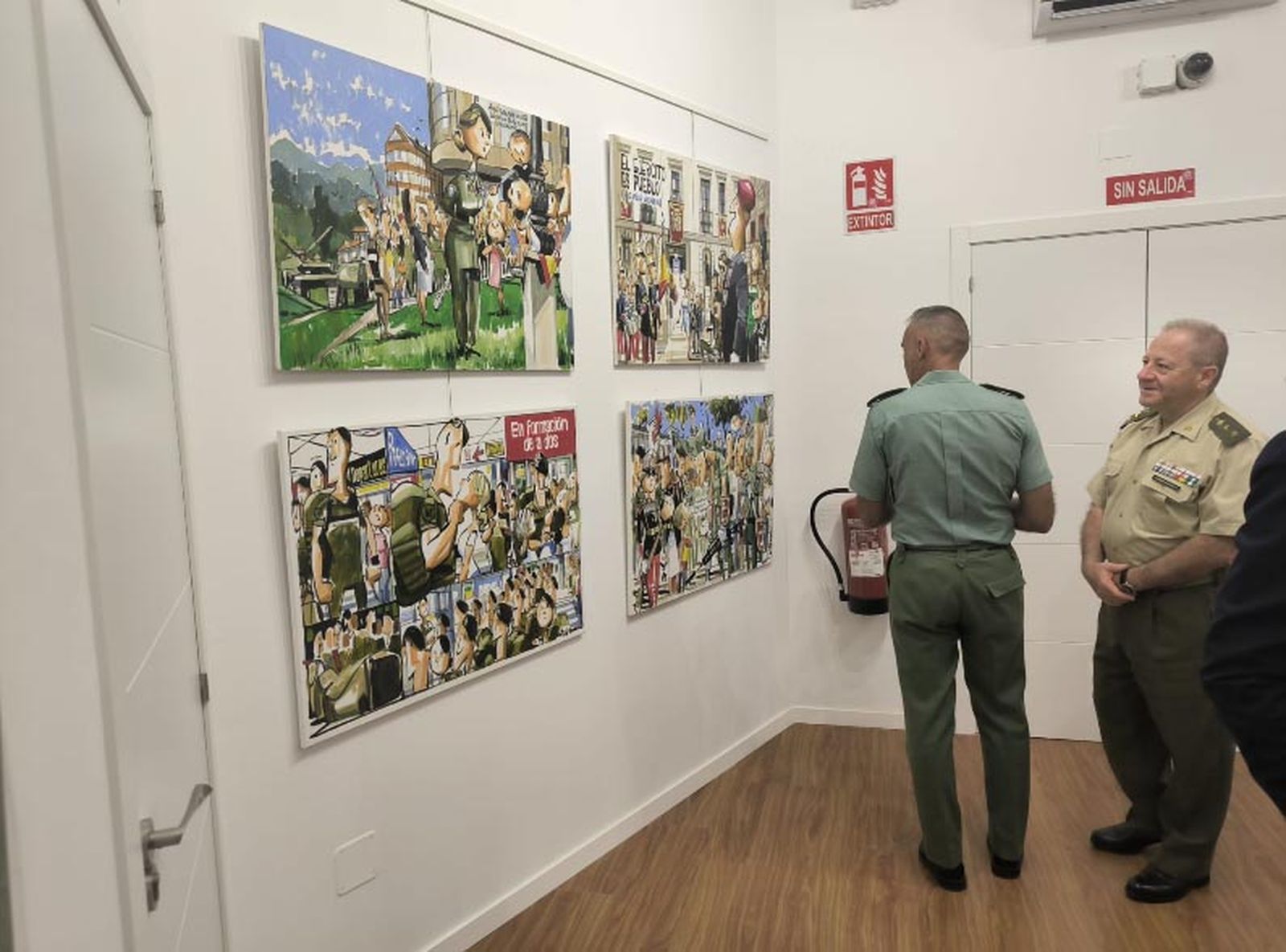 Esteban Guijarro plasma en 49 lienzos originales su visión del Ejército