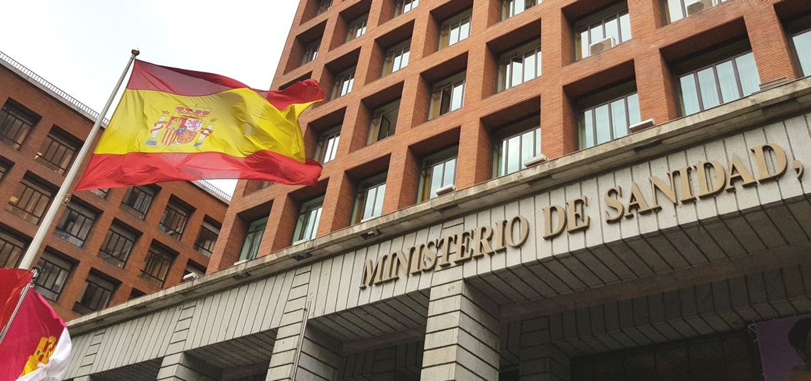 Fachada del Ministerio de Sanidad en Madrid.