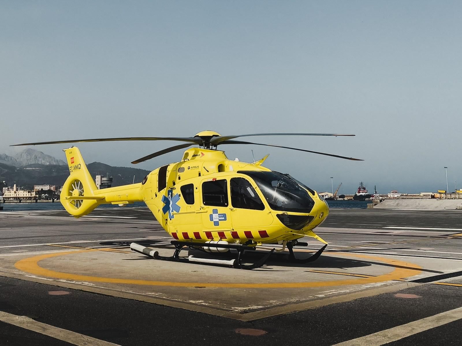 El helicóptero del INGESA en Ceuta