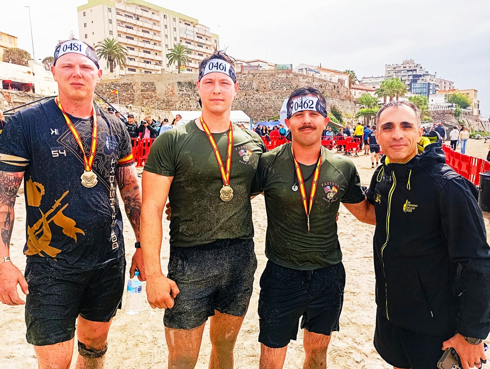 El equipo de militares norteamericanos que compitió en Ceuta