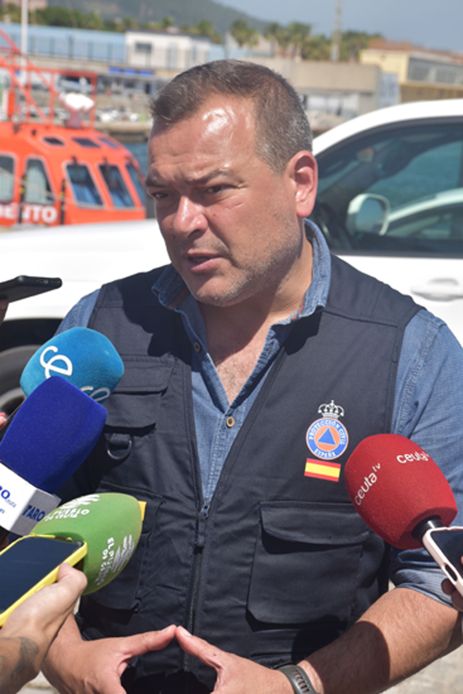La OPE ensaya una zona de emergencia en el Muelle España