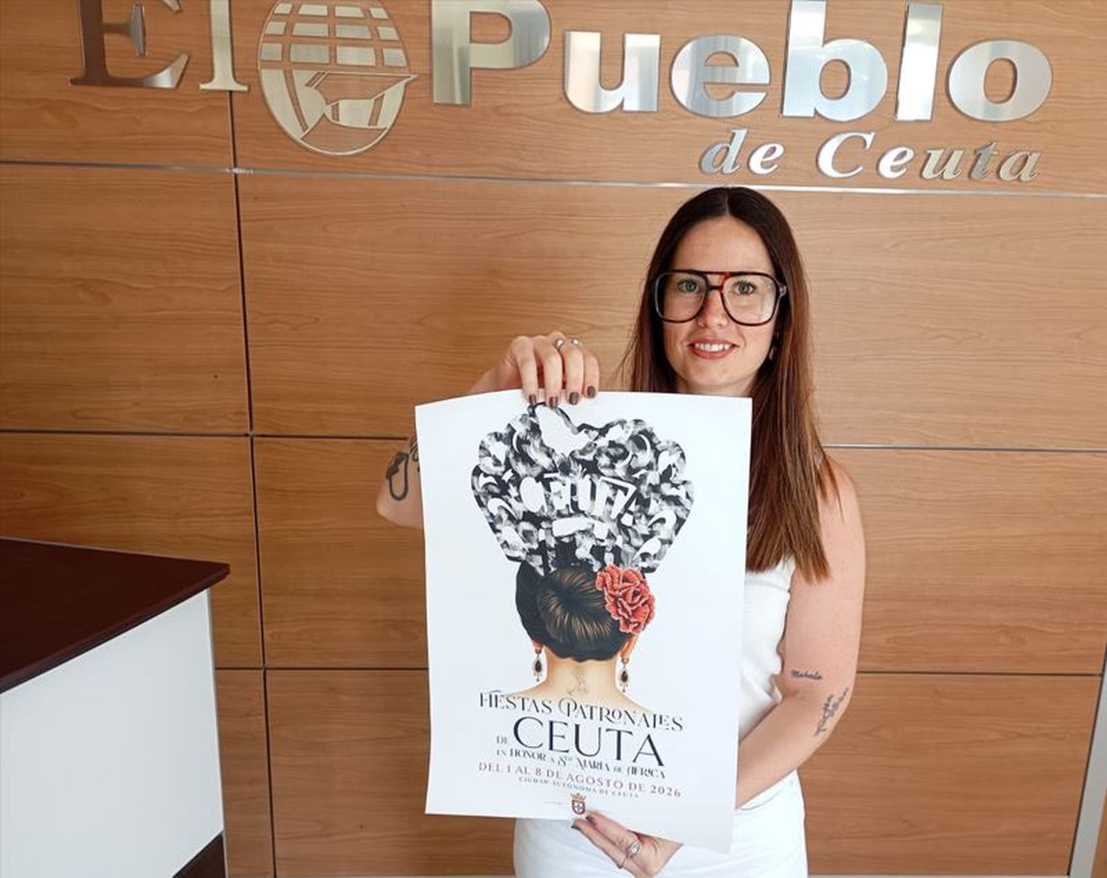 Marina, con el cartel de la Feria 2026