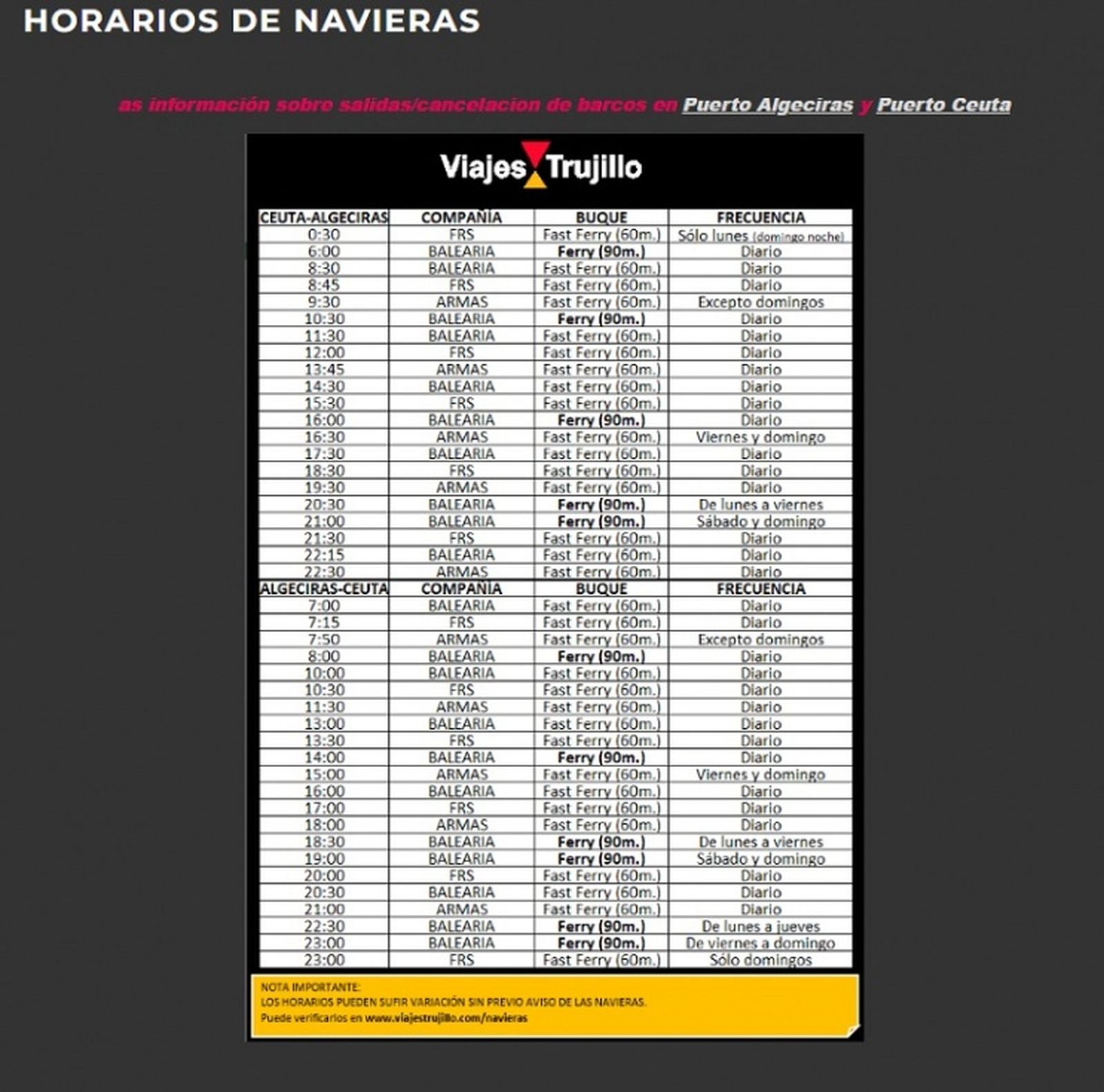 FOTO VIAJES TRUJILLO