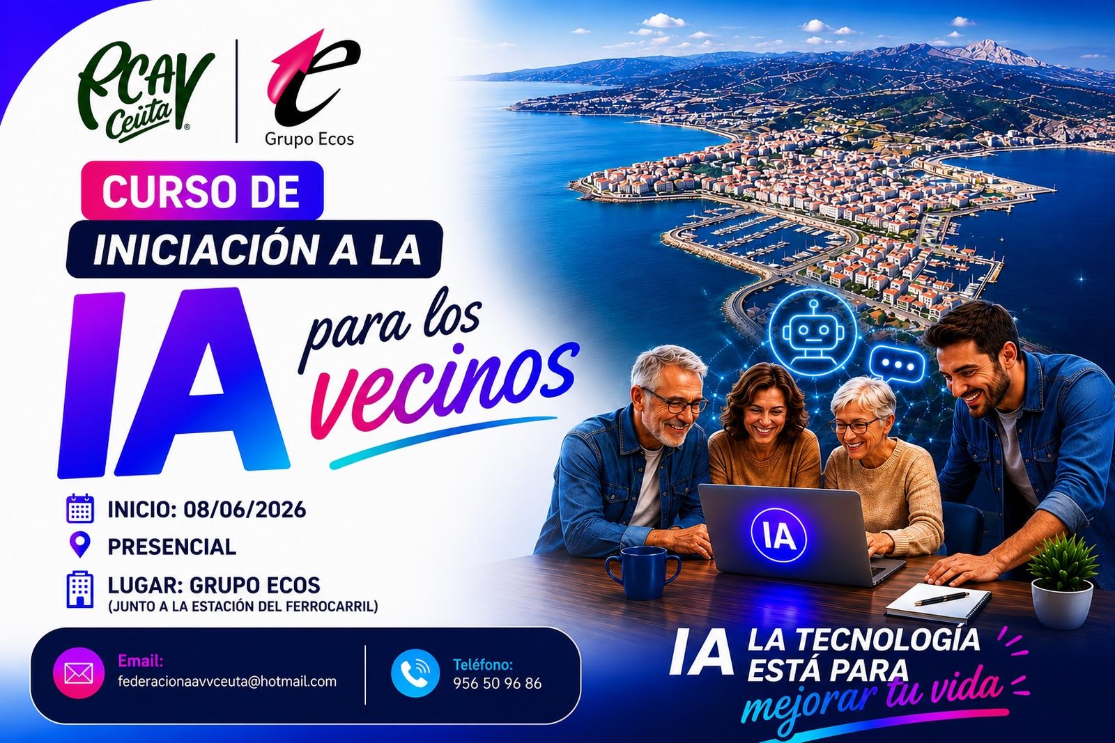 Cartel anunciador del curso