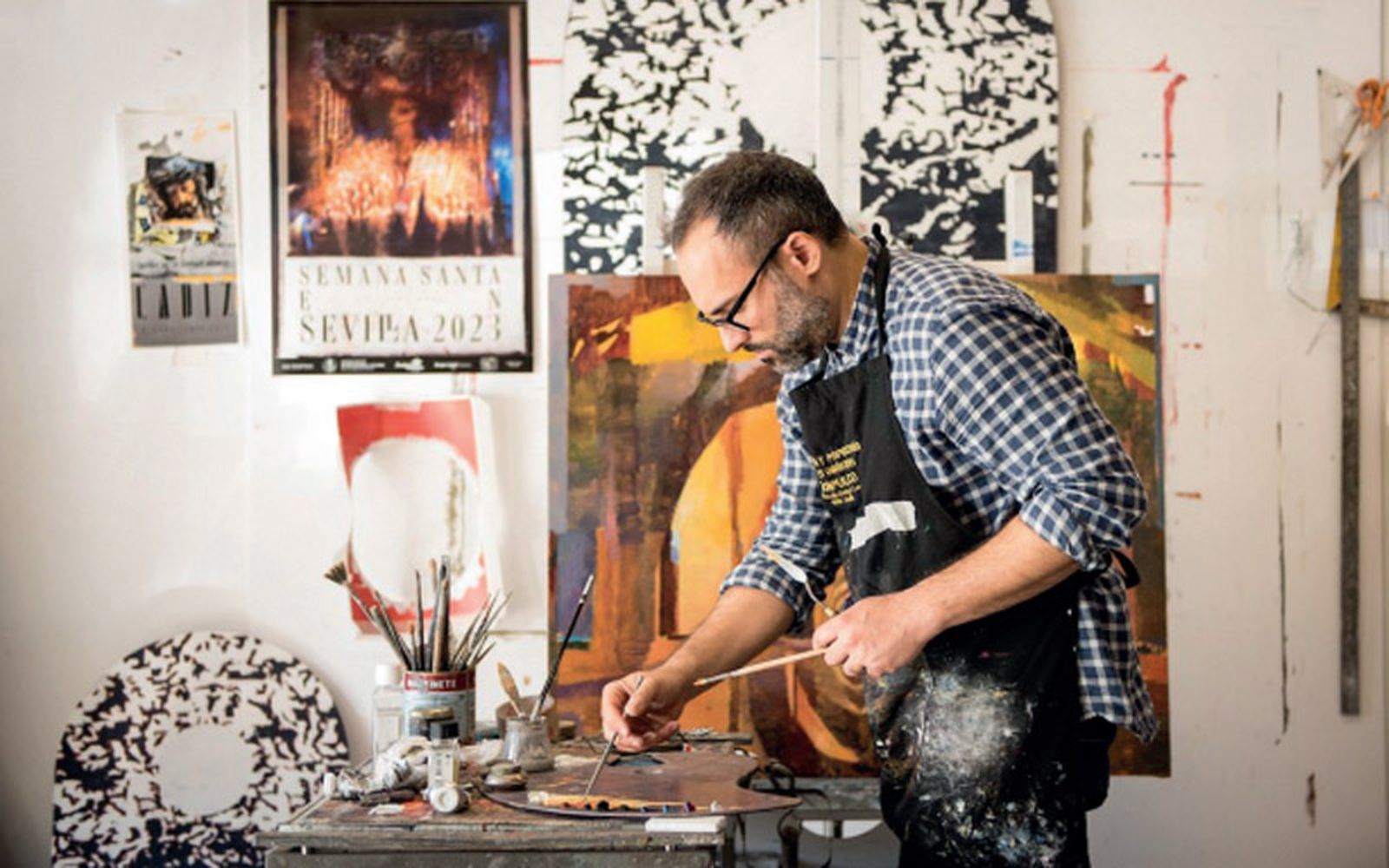 Daniel Franca, en su estudio/FOTO CEDIDA