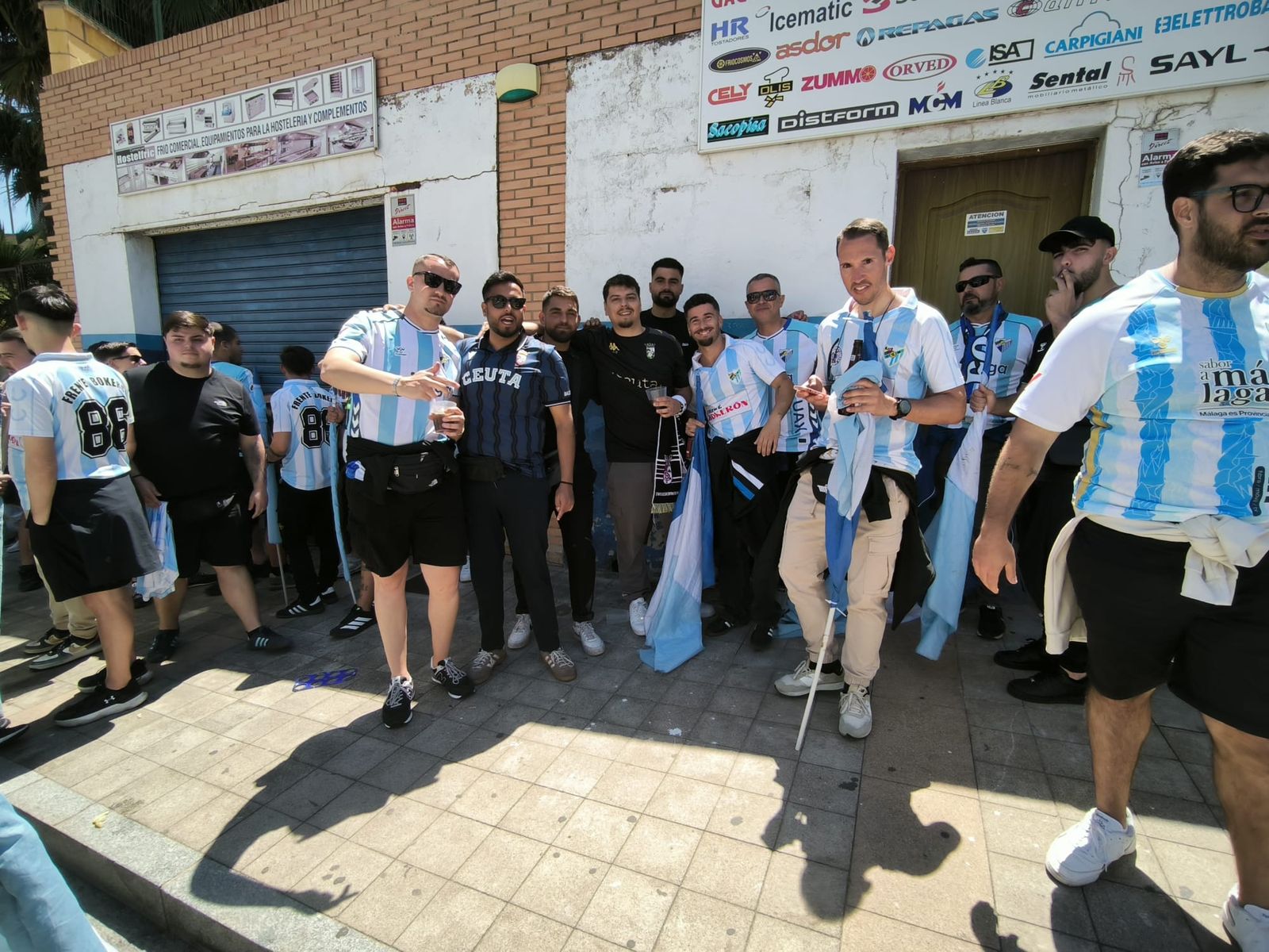 Ambiente en la previa del partido