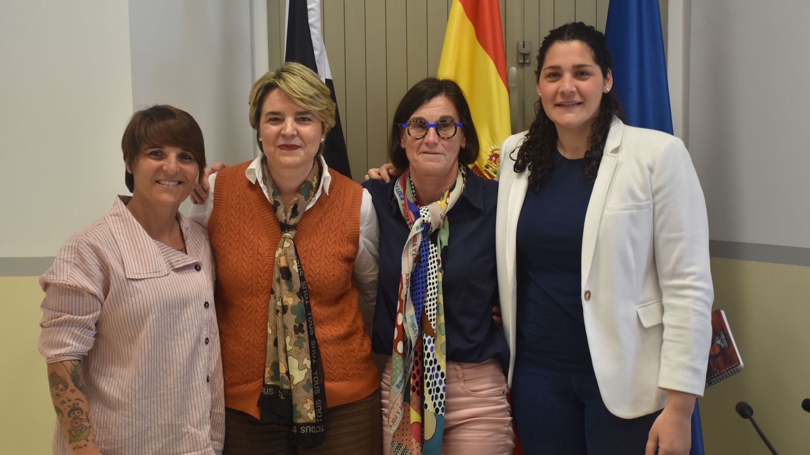 Olga Chaves, Yolanda Bel, Susana Román y Lorena Miranda