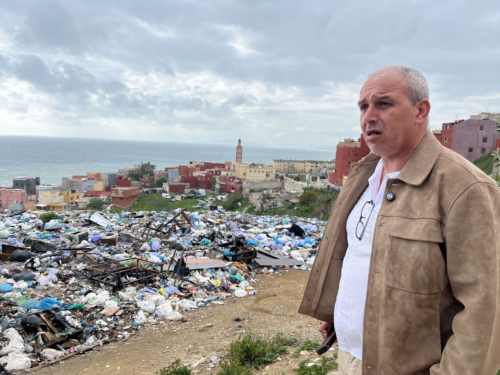 El presidente de la Asociación de Vecinos de la barriada del Príncipe Alfonso, Ahmed Enfed-dal, este martes en conversación con El Pueblo de Ceuta