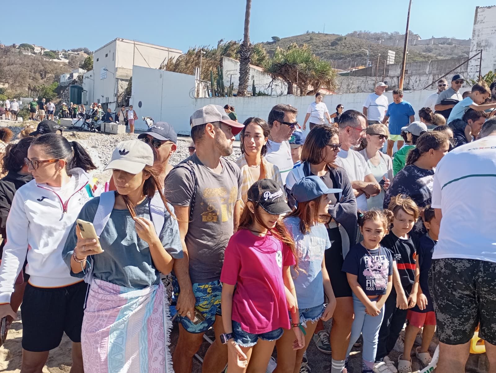 Bonita mañana ecológica en la playa de San Amaro