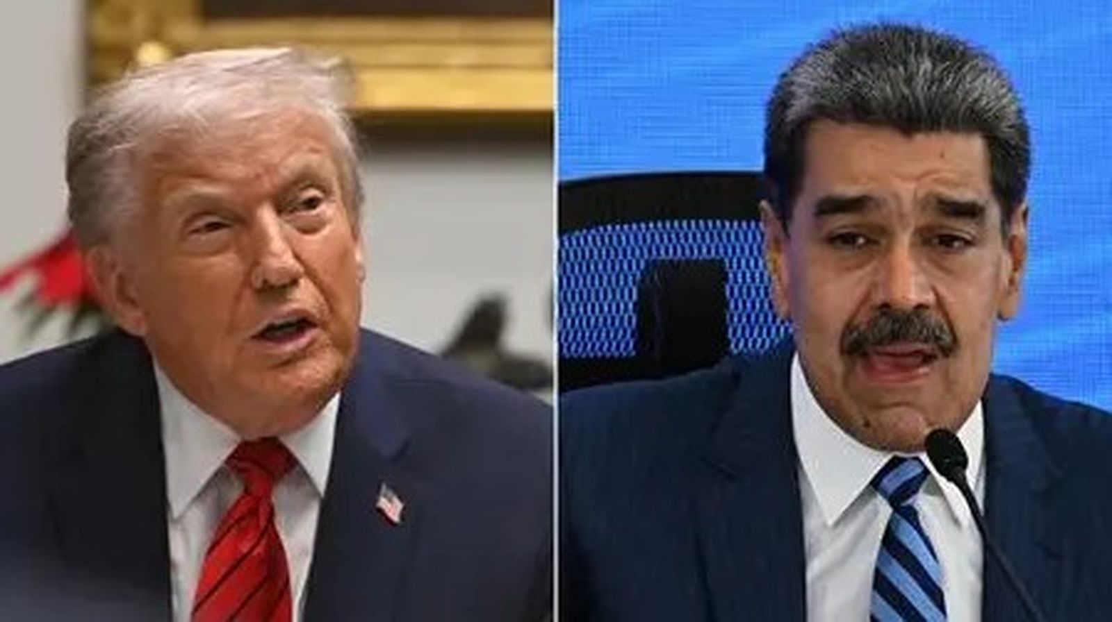 Donald Trump y Nicolás Maduro.