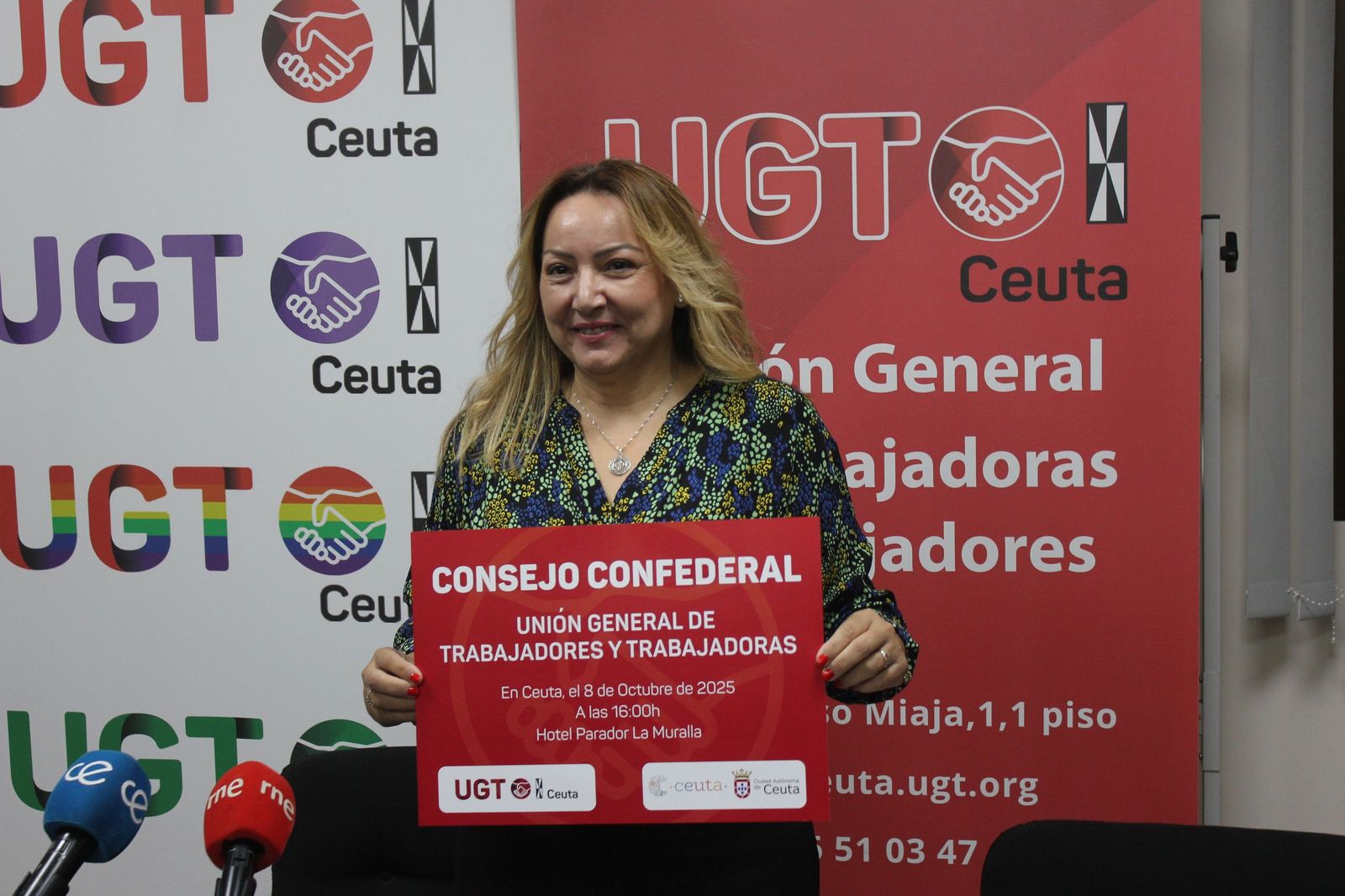 Yolanda Aparicio durante la presentación del encuentro.