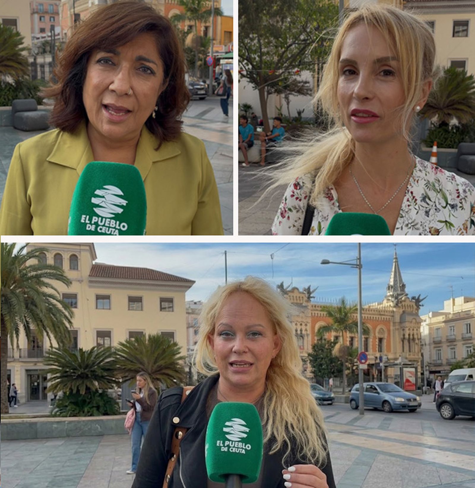 En el sentido de las agujas del reloj, Kumari Nanwani, Maxi Lacasa y Carmen Luna