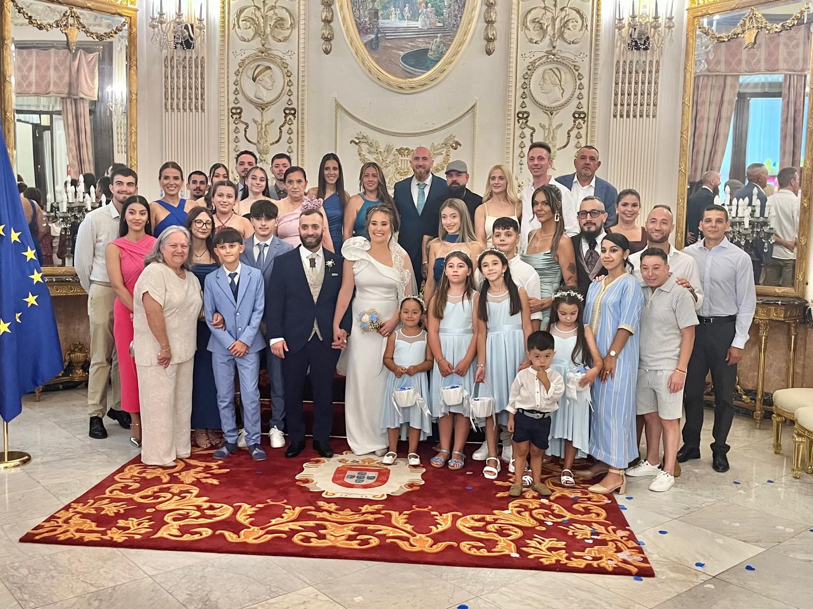 Jesús y Rosa sellan su amor en el Salón del Trono