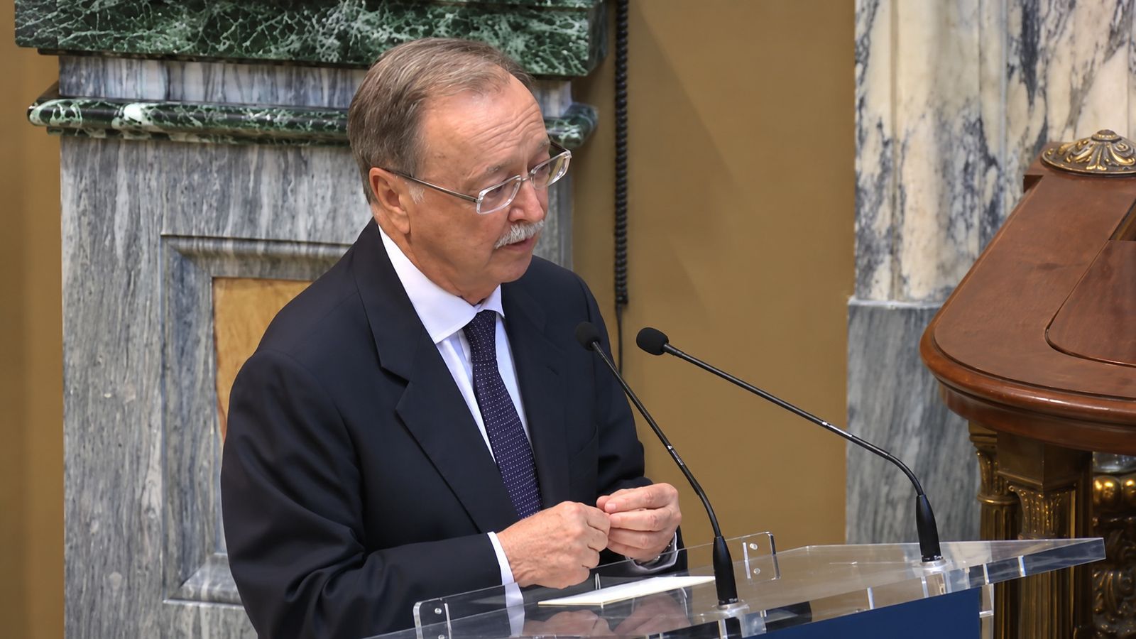Vivas, en su discurso ante el Ayuntamiento