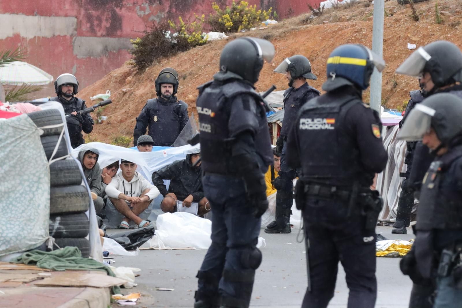 La Policía Nacional, durante un operativo anterior