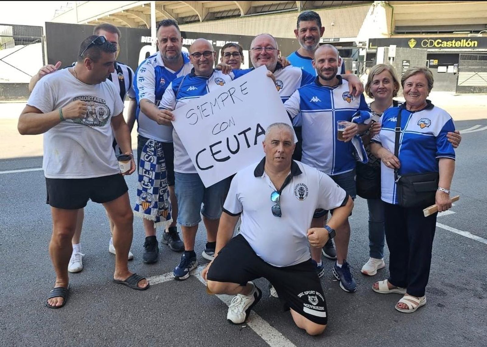 Apoyo del fútbol español a la Ciudad Autónoma