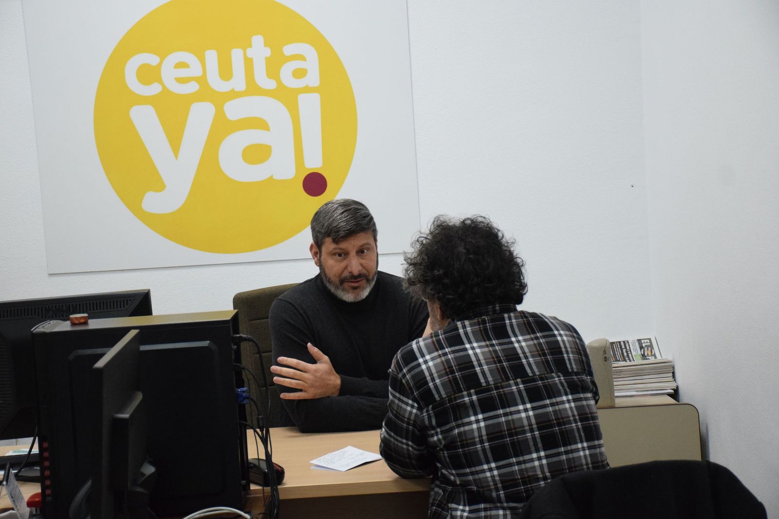 Mohamed Mustafa, durante la entrevista concedida a El Pueblo de Ceuta