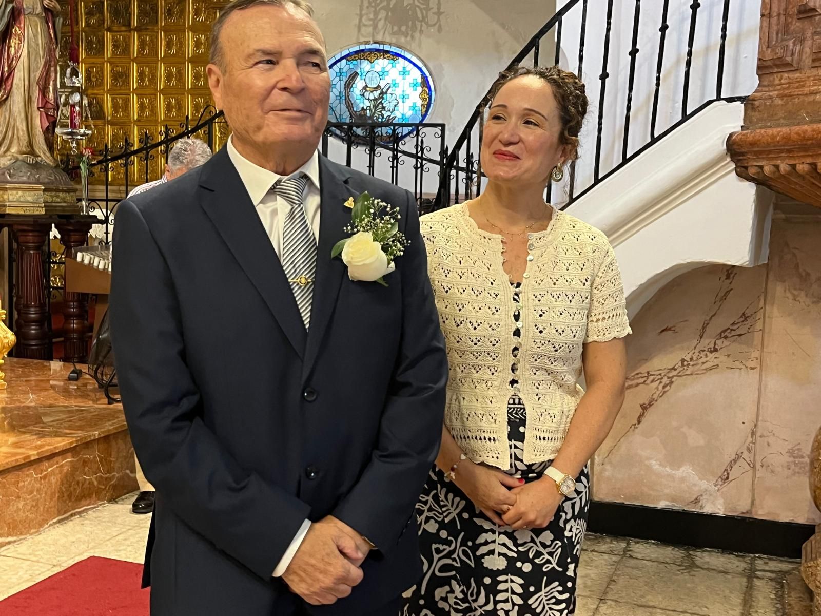 Boda de oro en el Santuario de Nuestra Señora de África de Pedro y Pepi