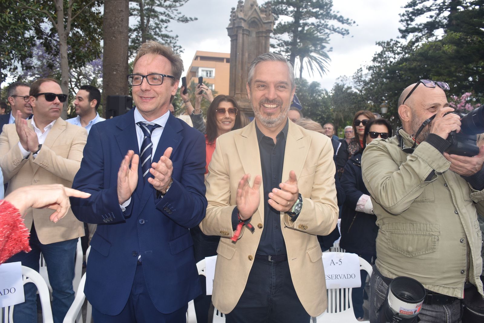 Acto del PP por el Día de Europa en la Plaza de África, con la presencia de su presidente nacional, Alberto Núñez Feijóo