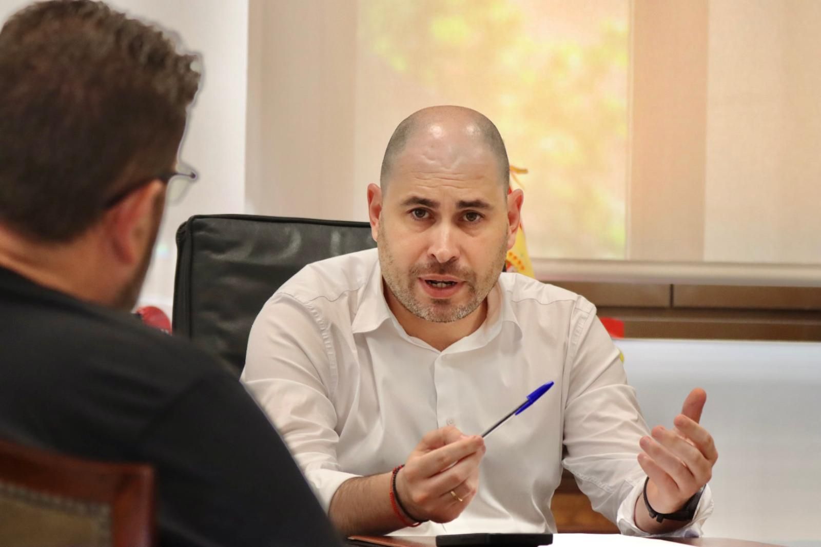 Miguel Ángel Pérez Triano, delegado del Gobierno en Ceuta, durante una entrevista concedida a EL PUEBLO DE CEUTA
