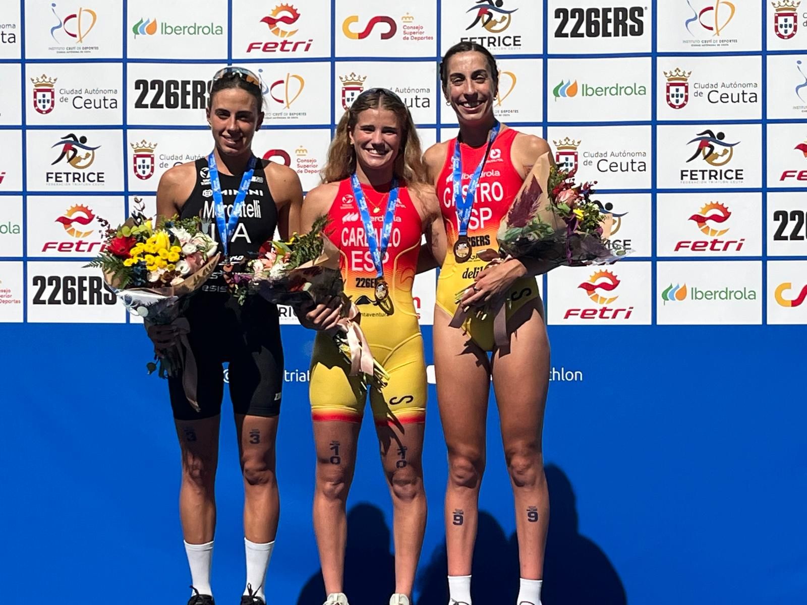 Suenan los himnos de España y Francia en la 'Copa de Europa' de Triatlón