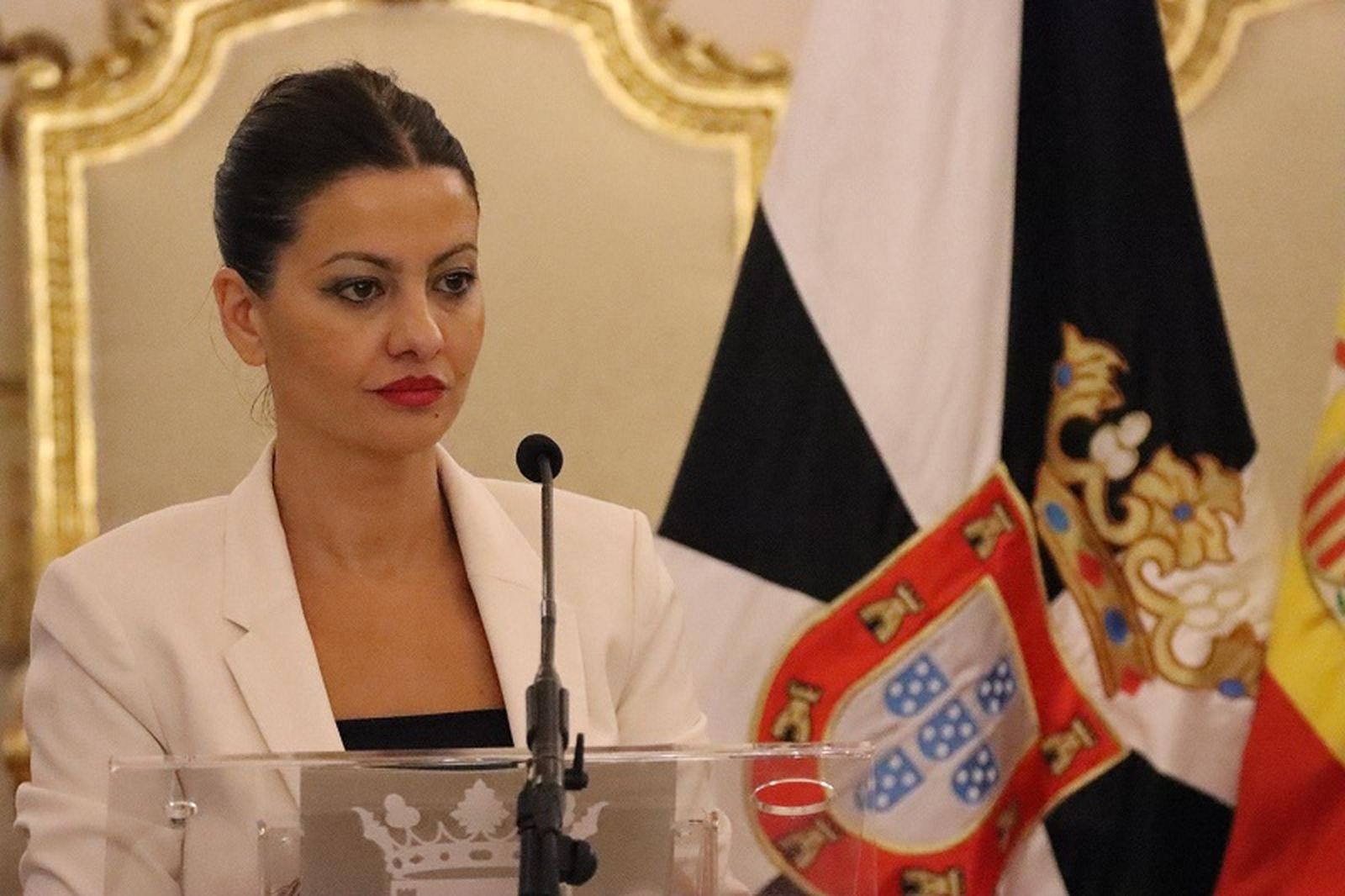 La ministra de Inclusión, Seguridad Social y Migraciones, Sira Rego, en una visita a Ceuta.
