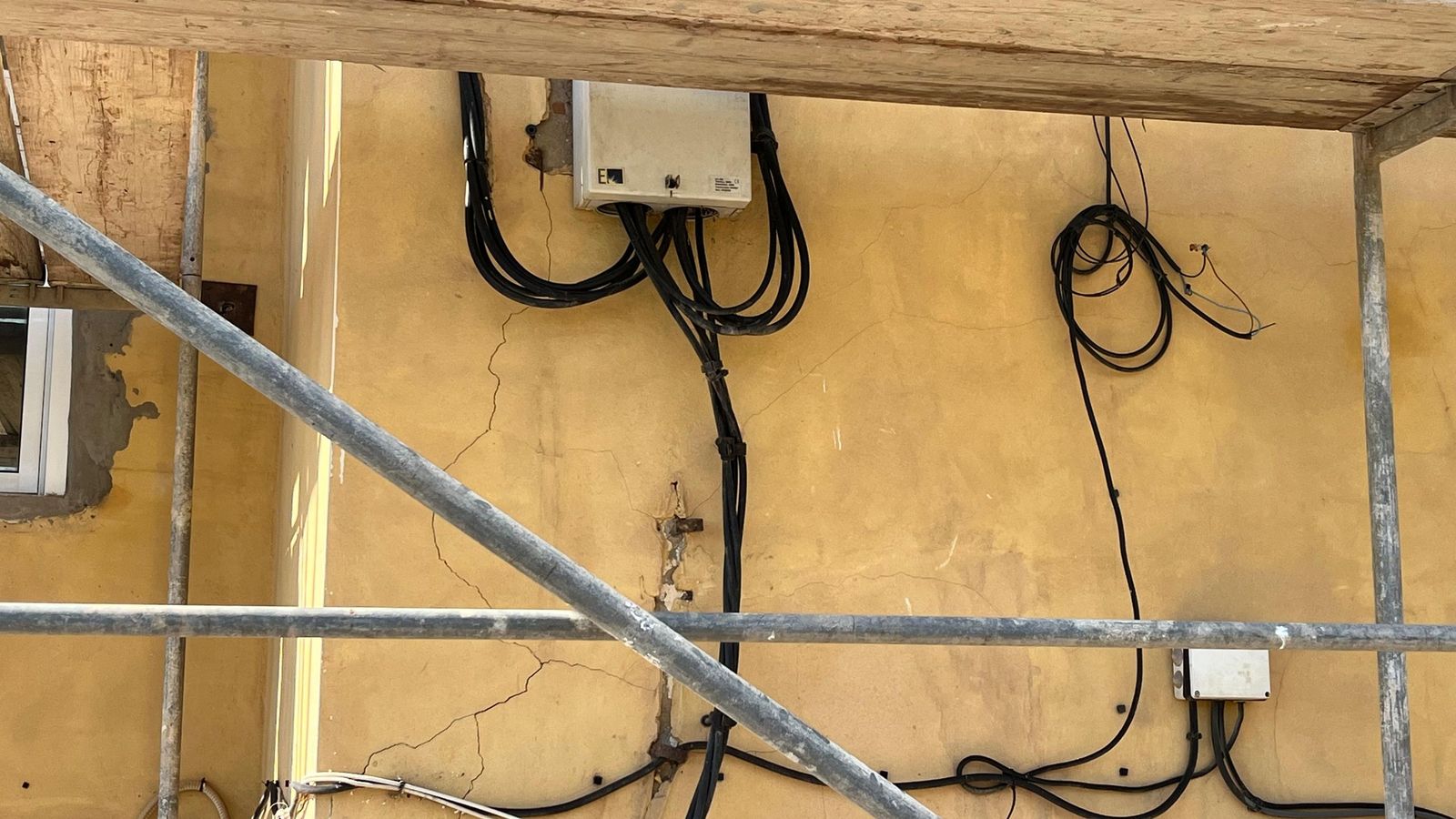 Obras de rehabilitación de las viviendas de la barriada del Príncipe Felipe.