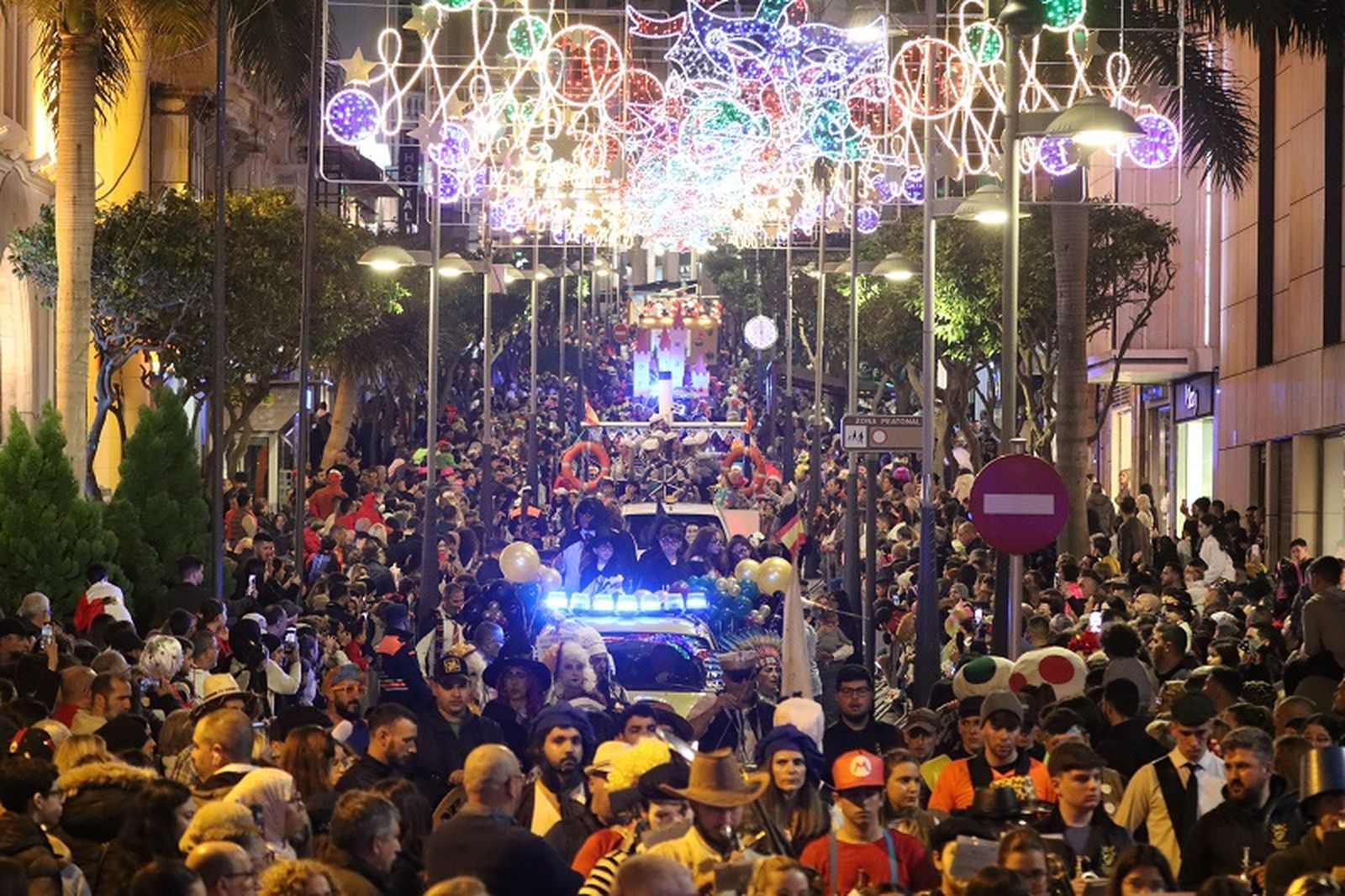 La cabalgata del Carnaval de Ceuta 2024.