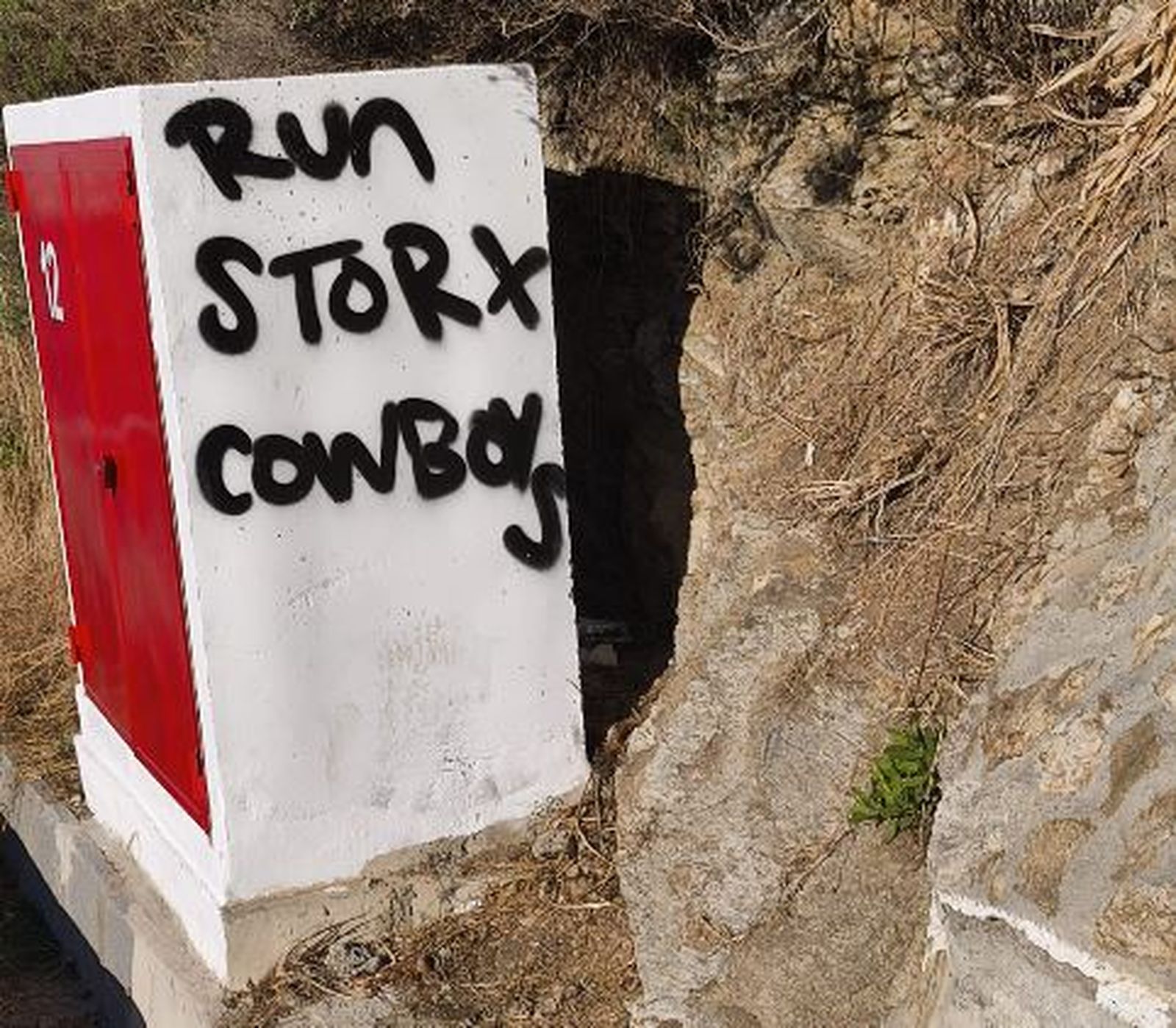 Una de las pintadas aparecidas en las últimas semanas en Ceuta