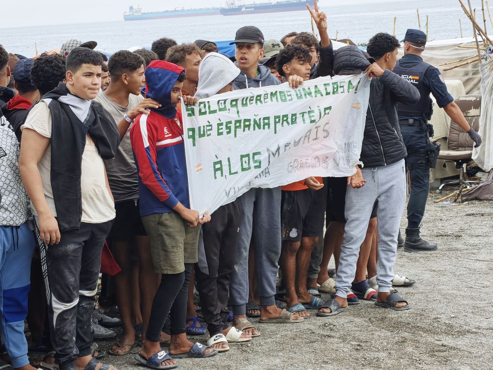 Menores migrantes alzan la voz en el Trampolín y reclaman protección